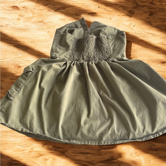 Amazon The Drop Olive Dream Strapless Cargo Dress | Effortless Chic - Picture 4 of 4